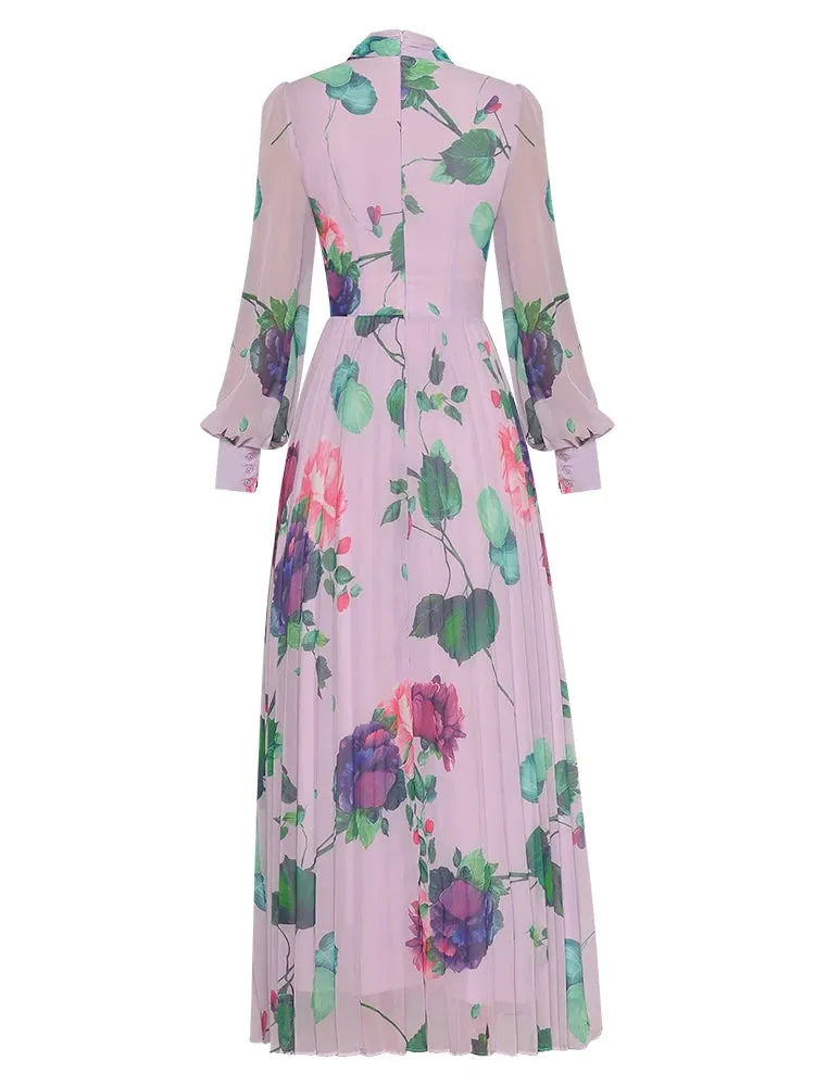 Lennon  Floral Print Elegant Dress