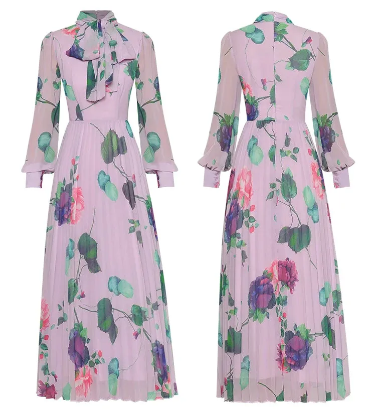 Lennon  Floral Print Elegant Dress