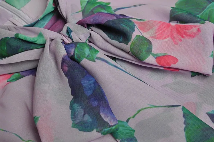 Lennon  Floral Print Elegant Dress