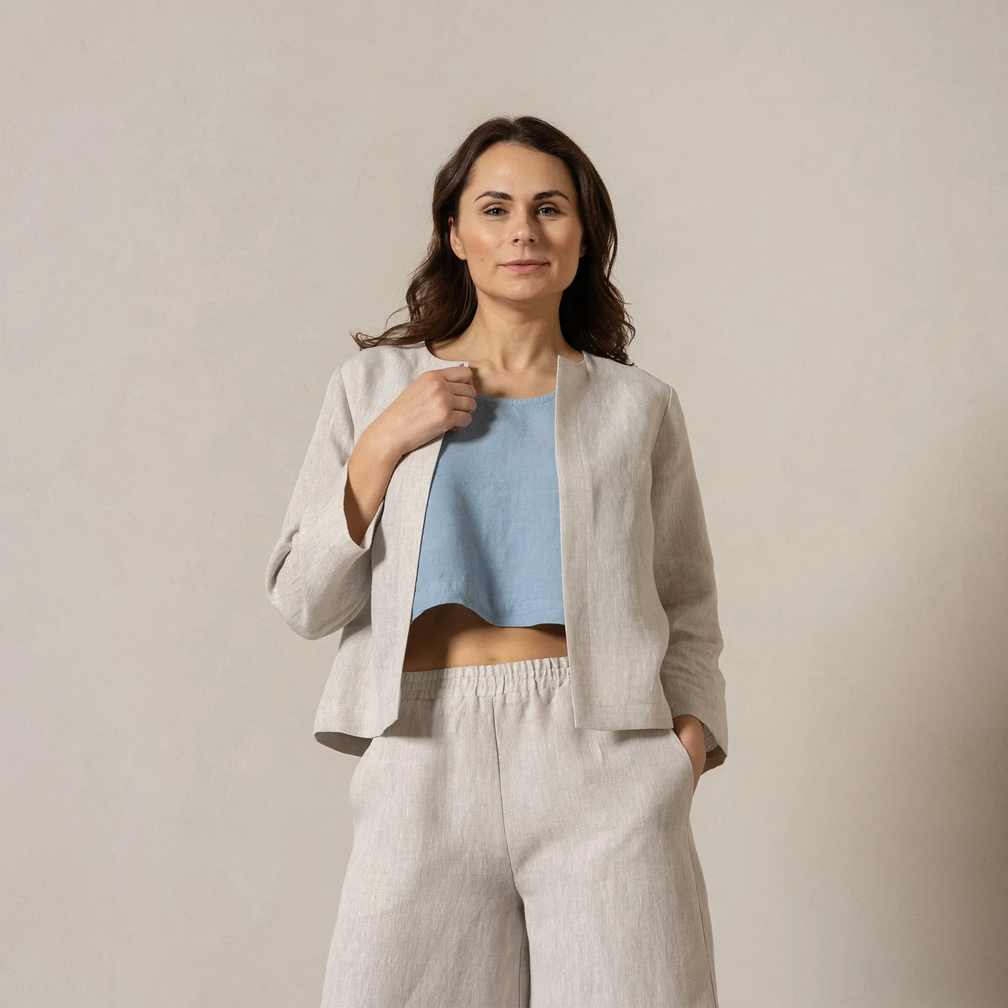 Light Linen Relaxed Jacket Eden