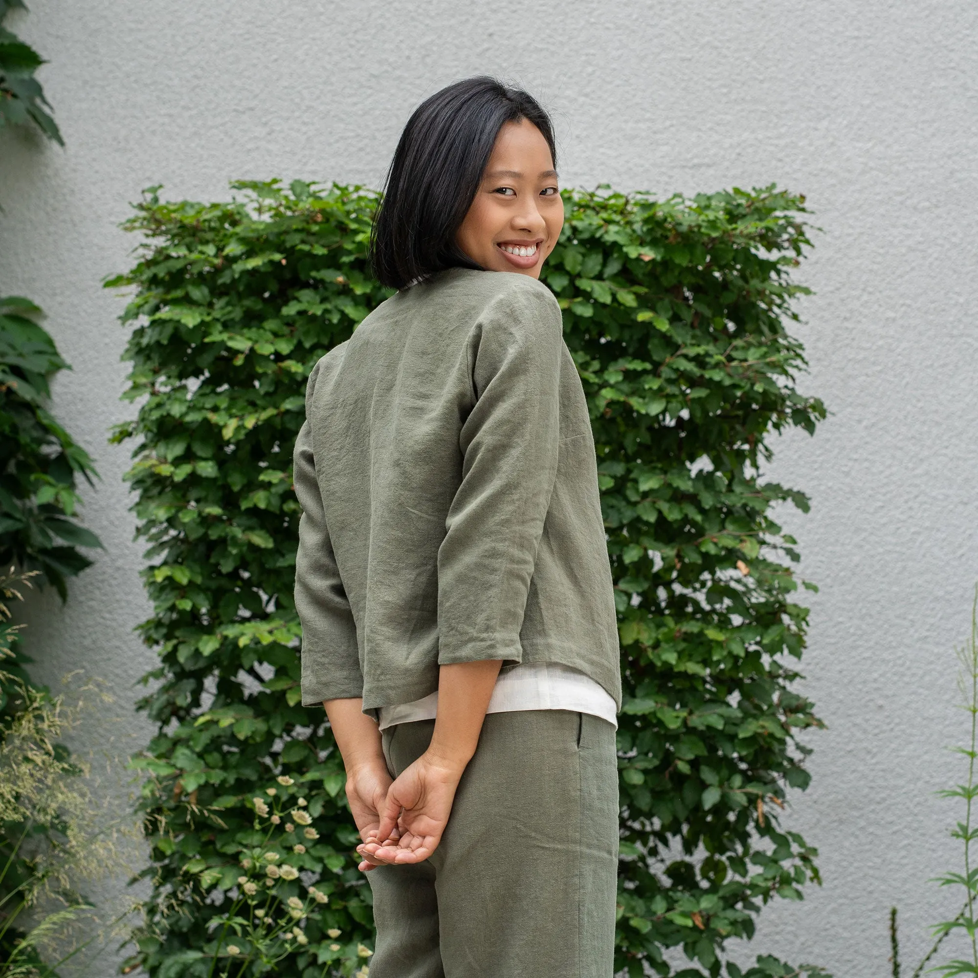 Light Linen Relaxed Jacket Eden