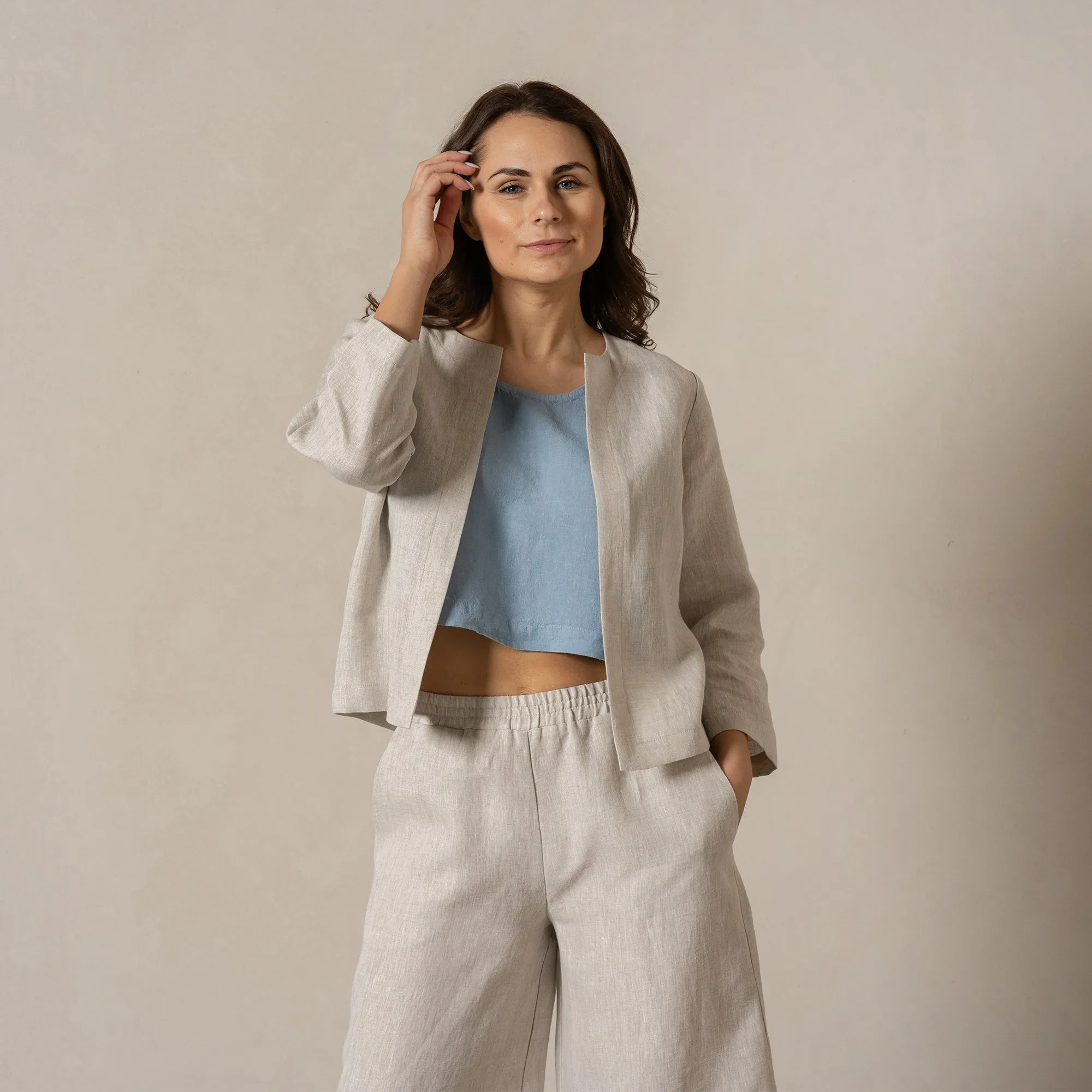 Light Linen Relaxed Jacket Eden