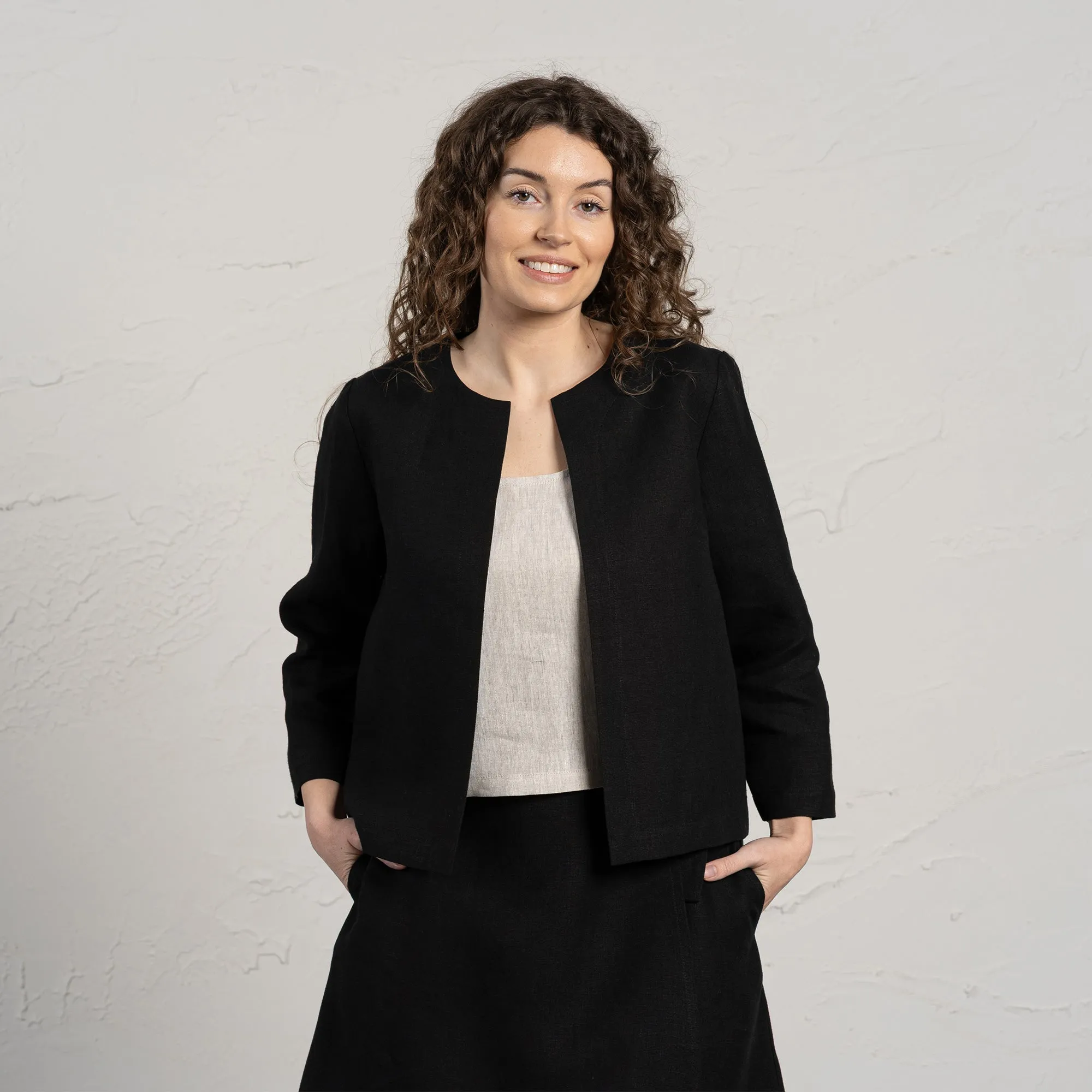 Light Linen Relaxed Jacket Eden