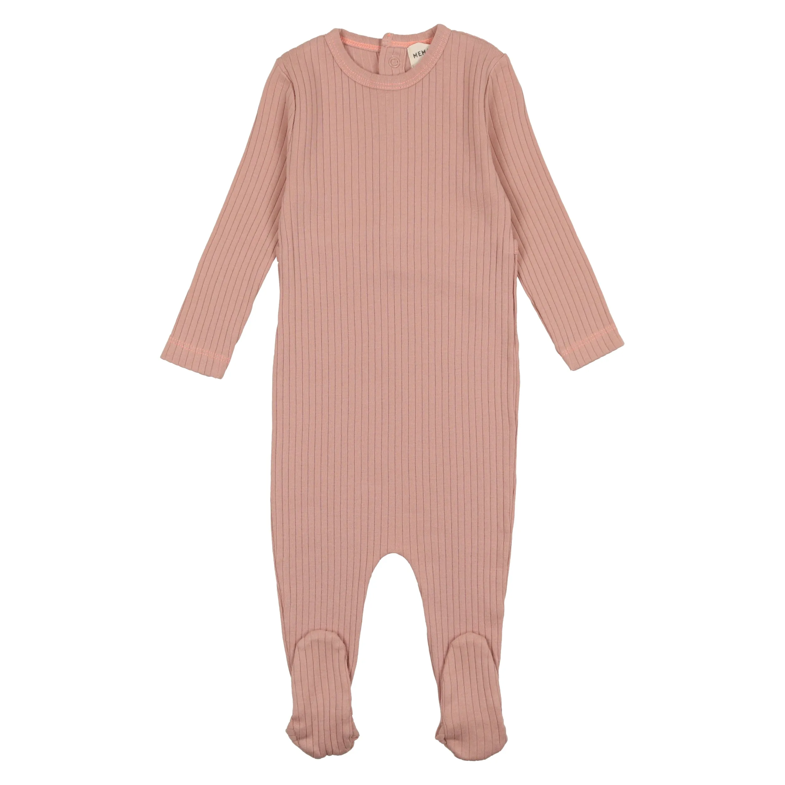 MEMA KNITS. NEON STITCH FOOTIE