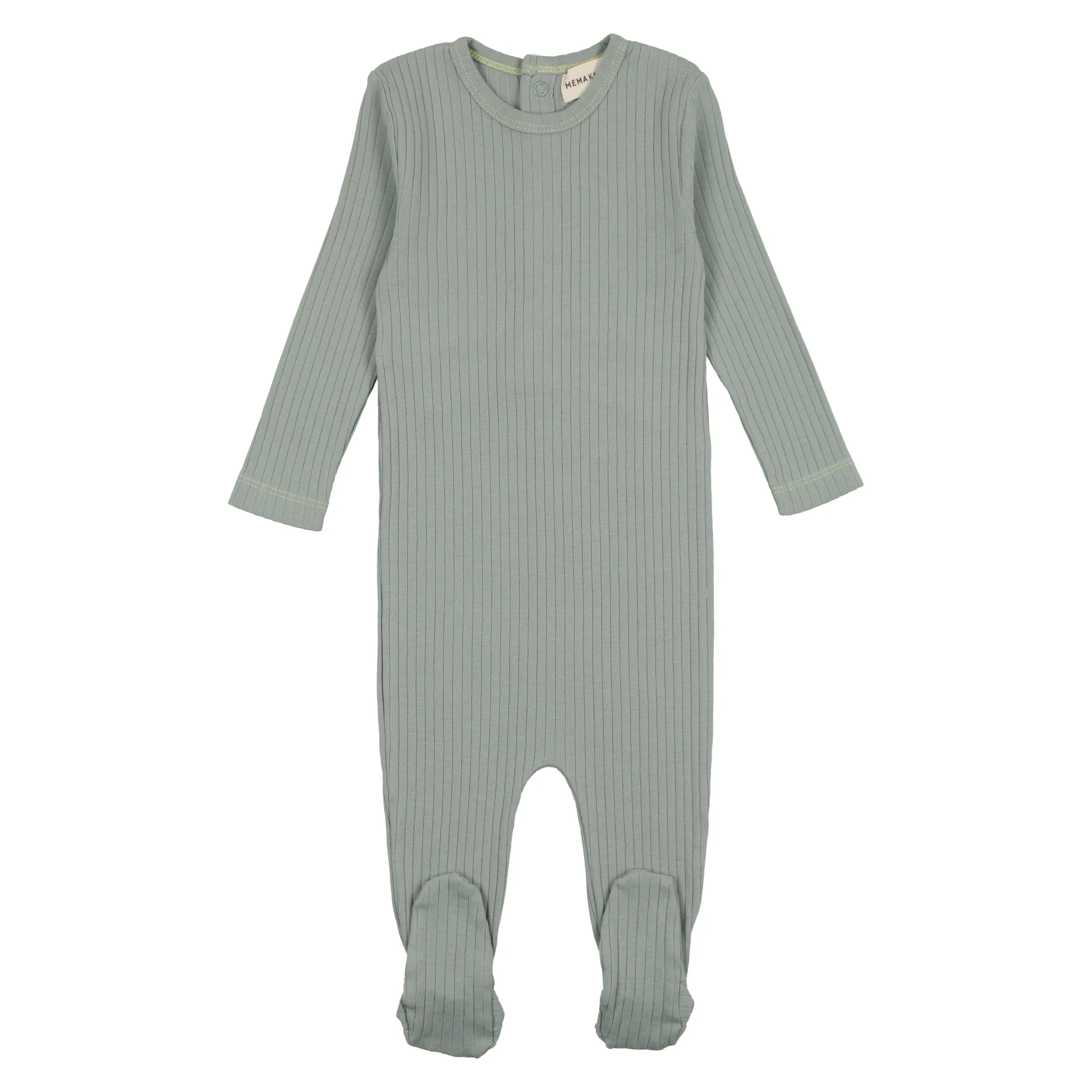 MEMA KNITS. NEON STITCH FOOTIE