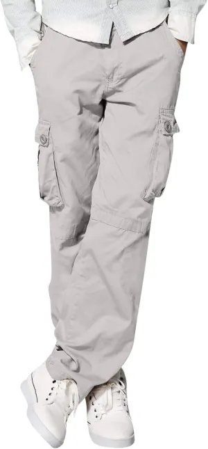 Men's Cargo Pants Casual Multi Pockets Twill Chino Pants Athletic Sweatpant Loose-Fit Classic Lightweight Daily Wear