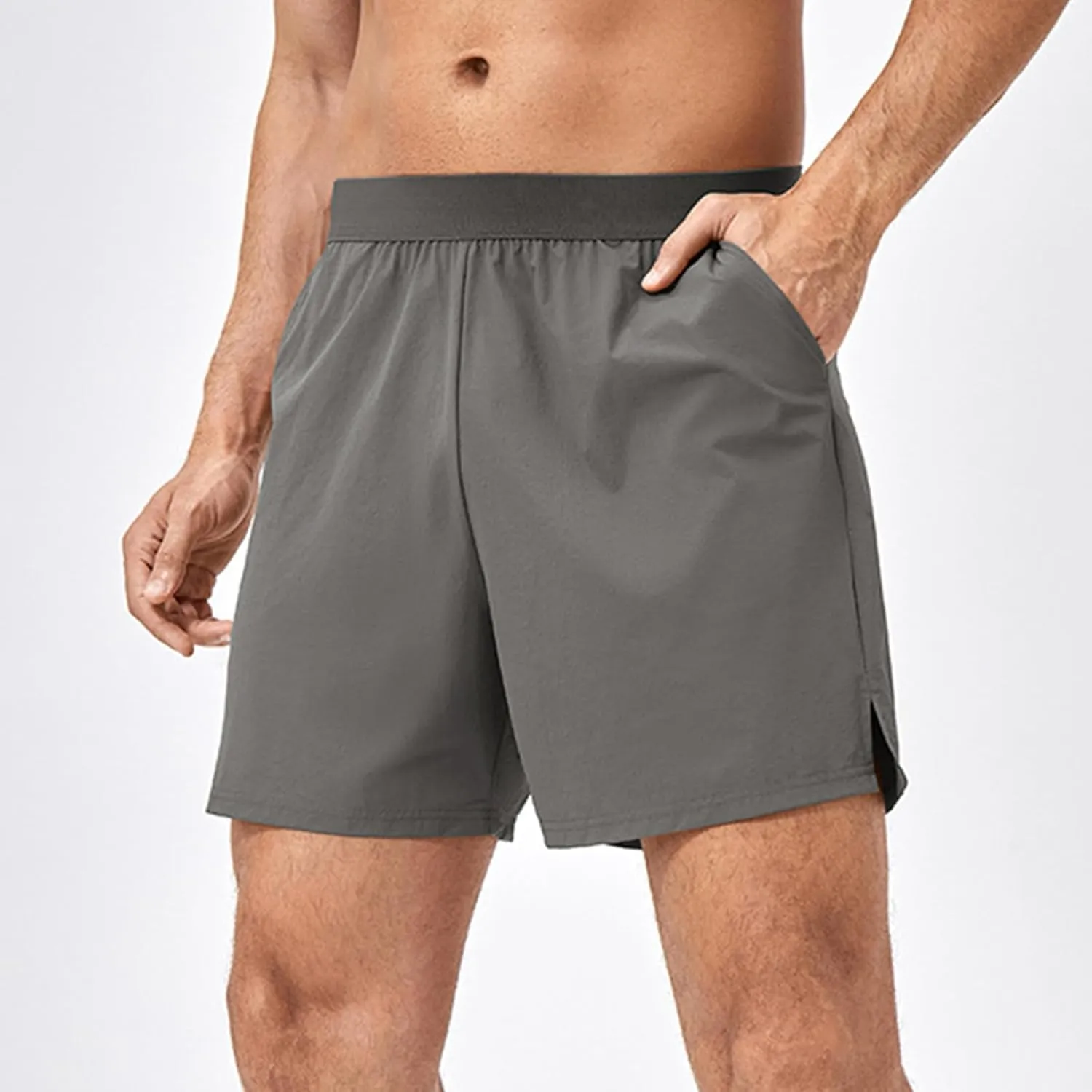 Men's Stretch Workout Shorts Quick Dry Breathable Comfy Shorts Summer Slim Fit Casual Pants for Outdoor Daily Sports