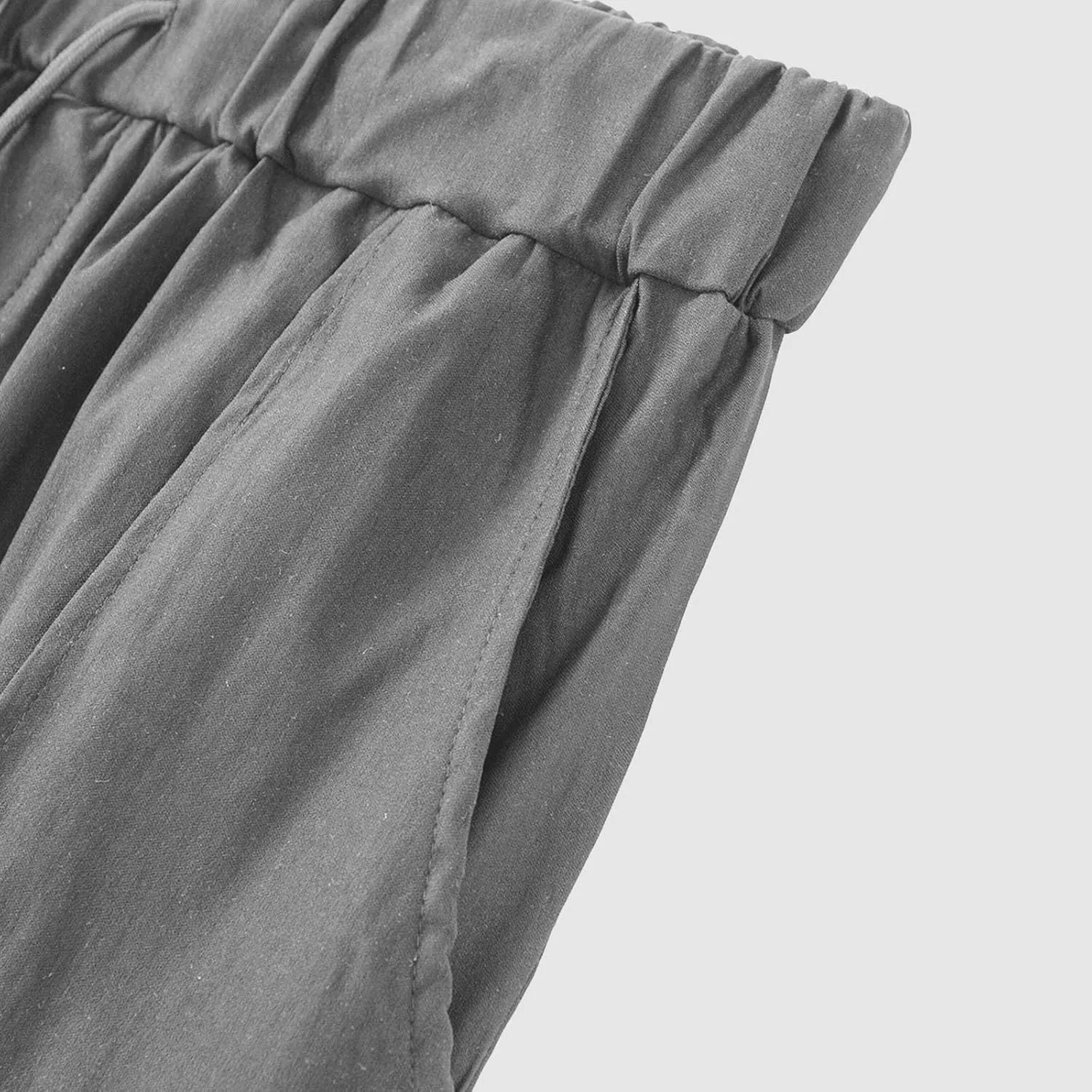 Men's Twill Jogger Pants Elastic Waist Drawstring Chino Pants Slim Fit Casual Dress Trousers with Pockets