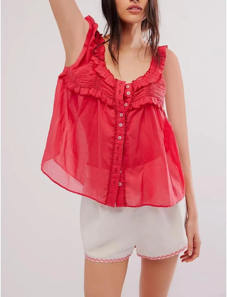 Mesh Tank Top Y2k Women Low Square Neck Sleeveless Sheer Crop Camisole Sexy Lace Ruffle Ruched Going Out Cami Shirt