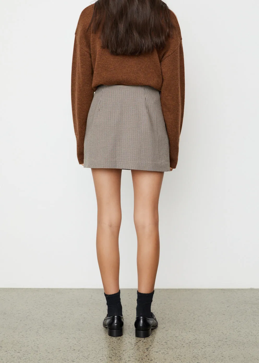 Michelle Mini Check Skirt