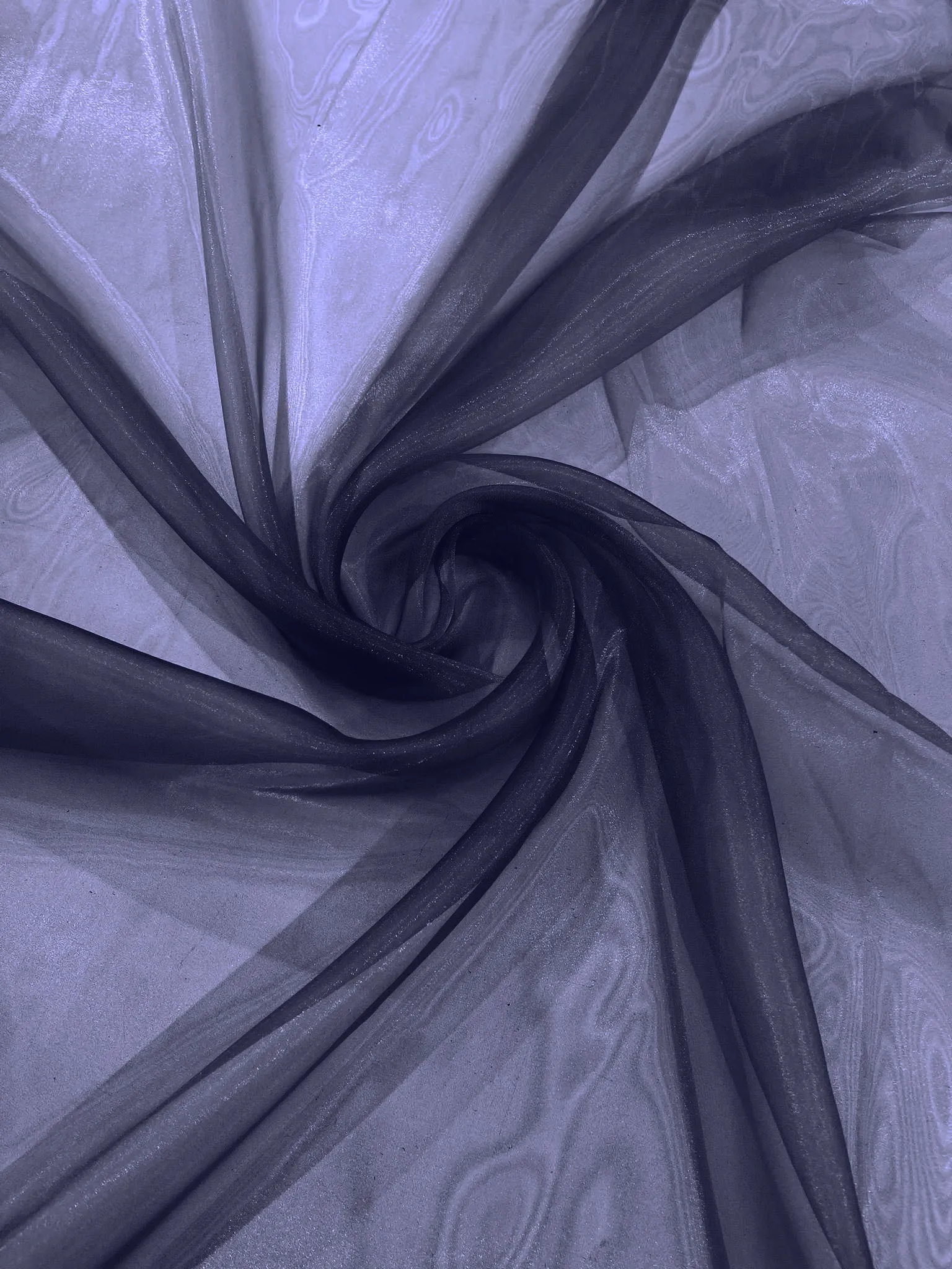 Navy Blue 58/60"Wide 100% Polyester Soft Light Weight, Sheer Crystal Organza Fabric Sold By The Yard