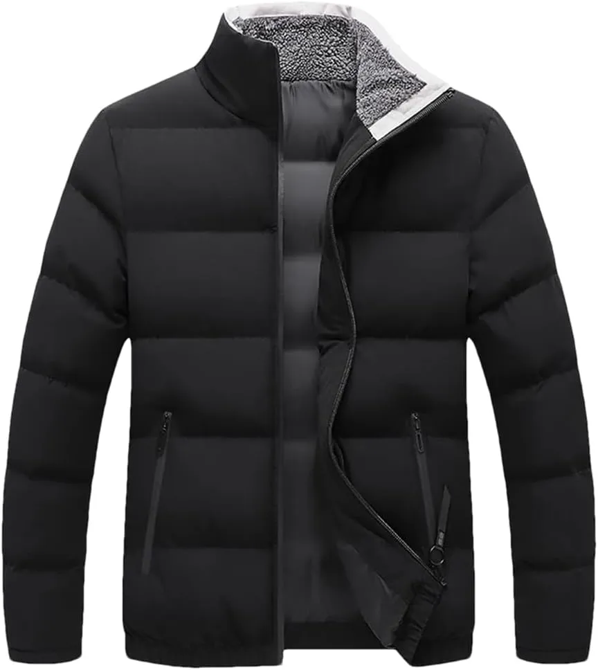 Niiyyjj Winter Men Warm Jacket Coat Casual Thick Parkas Men's Cotton Padded Jacket Business Overcoat