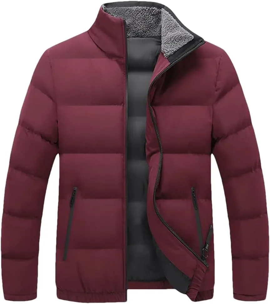 Niiyyjj Winter Men Warm Jacket Coat Casual Thick Parkas Men's Cotton Padded Jacket Business Overcoat