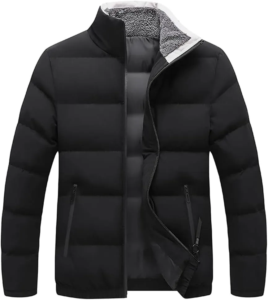 Niiyyjj Winter Men Warm Jacket Coat Casual Thick Parkas Men's Cotton Padded Jacket Business Overcoat