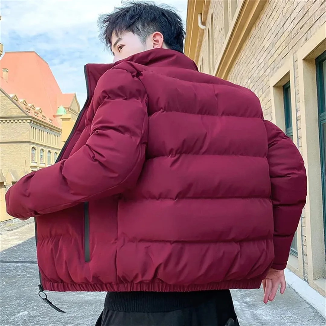 Niiyyjj Winter Men Warm Jacket Coat Casual Thick Parkas Men's Cotton Padded Jacket Business Overcoat