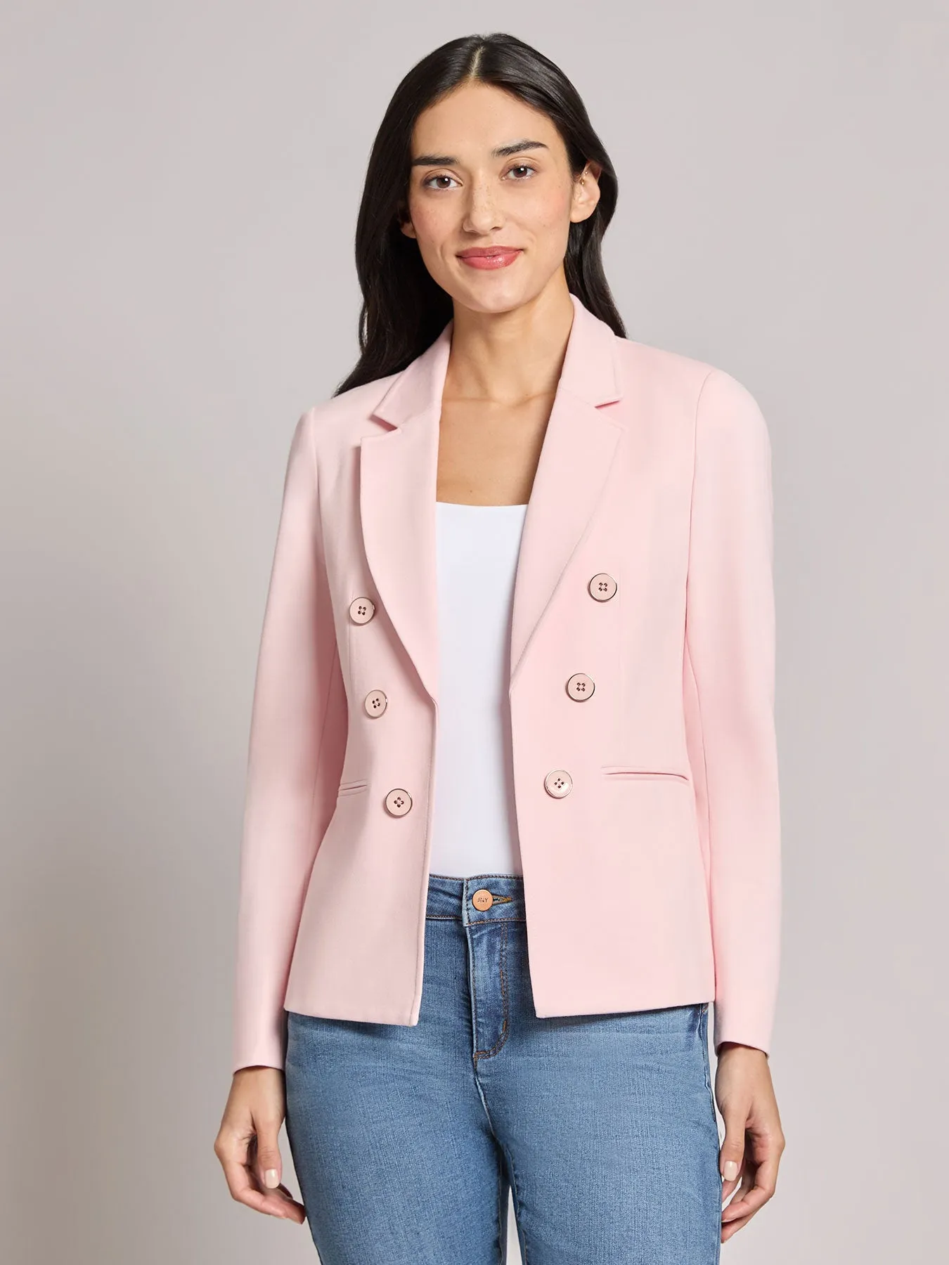 Petite Faux Double Breasted Jacket