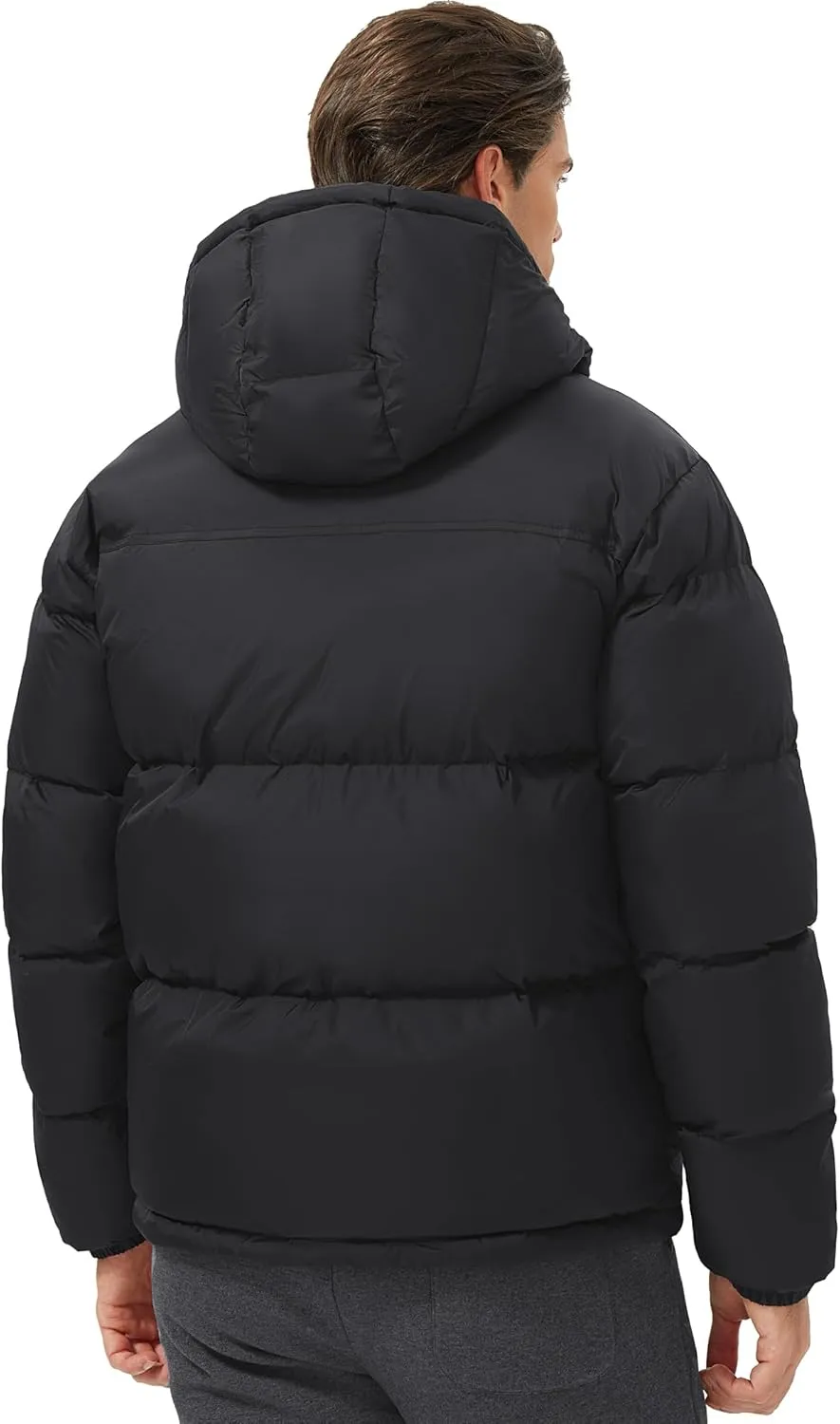 Pioneer Camp Men's Down Jacket 700 Fill Winter Insulated Puffer Jacket Waterproof Puffy Coat with Hood