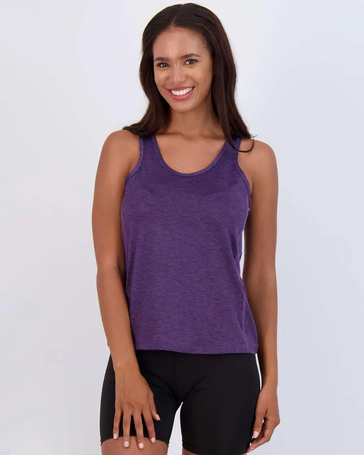 Real Essentials 5-Pack Women's Racerback Tank Top Dry-Fit Athletic Performance Yoga Activewear (Available in Plus Size)