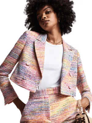 Riani Rainbow Tweed Cropped Blazer 341820-4108 184
