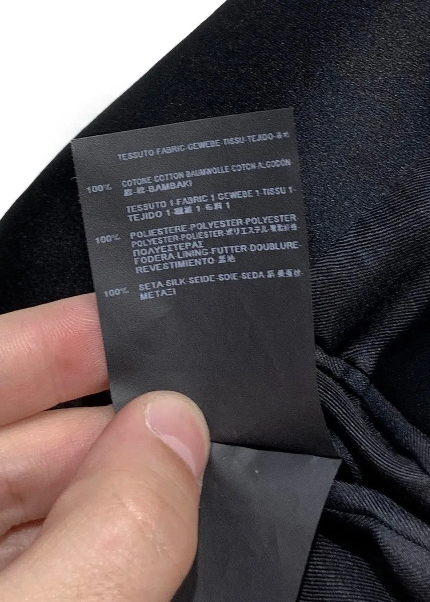 Saint Laurent Black Velvet Satin Lapel Tuxedo Blazer