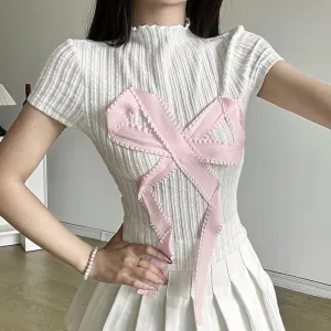 Stylish Round Neck Short Sleeve Top