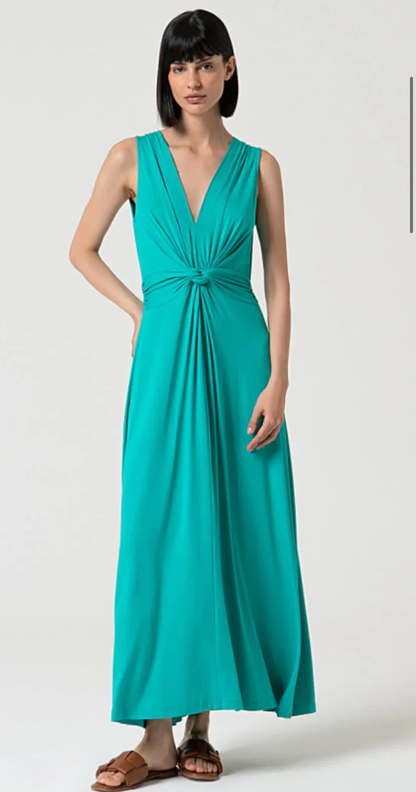 Surkana Strappy Dress With Knot Detail