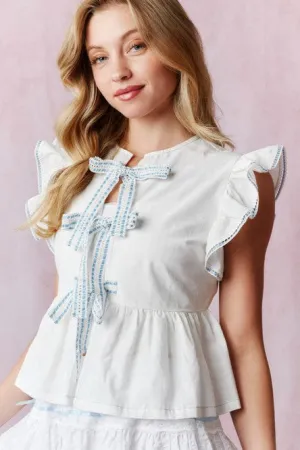 The McKenna Cotton Tie Top