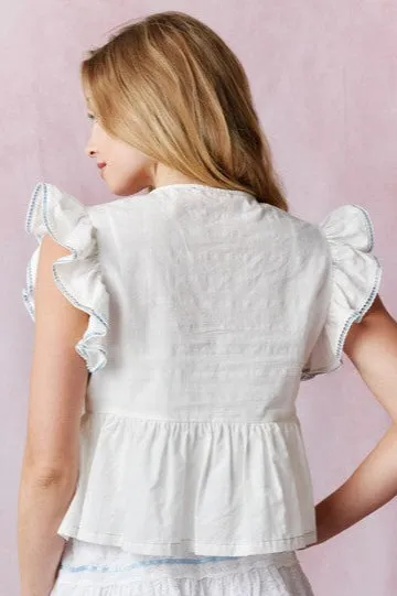 The McKenna Cotton Tie Top
