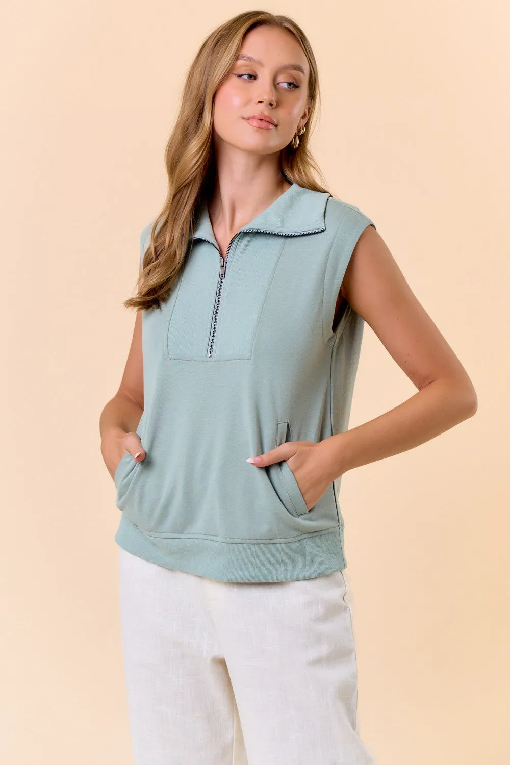 Thyme Sleeveless Sweatshirt