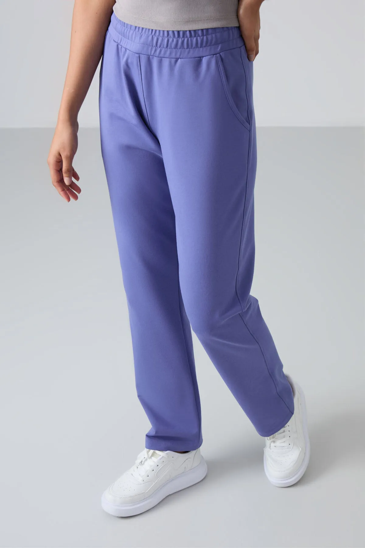 TMY Eflatun High Waist Pocketed Comfortable Fit Classic Leg Women's Sweatpants - 94584 - Paignton