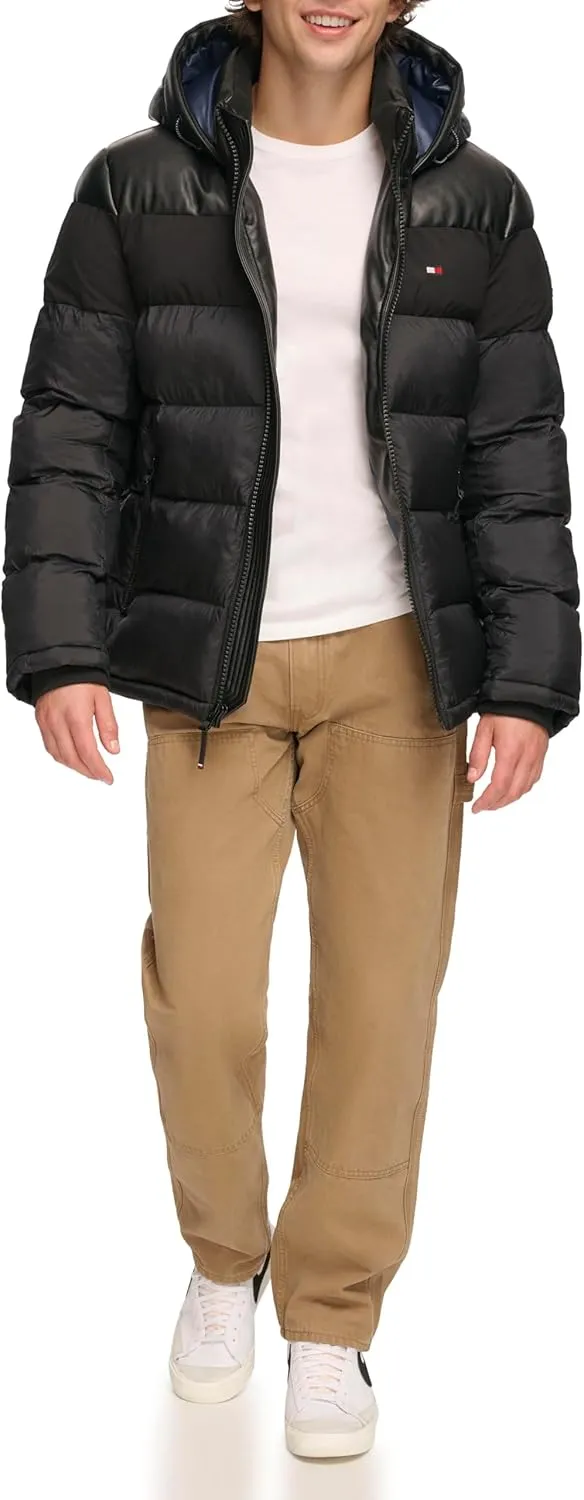 Tommy Hilfiger Men's Hooded Puffer Jacket (Standard and Big & Tall)