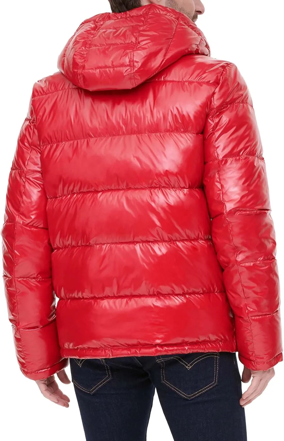 Tommy Hilfiger Mens Hooded Puffer Jacket (Standard and Big & Tall)