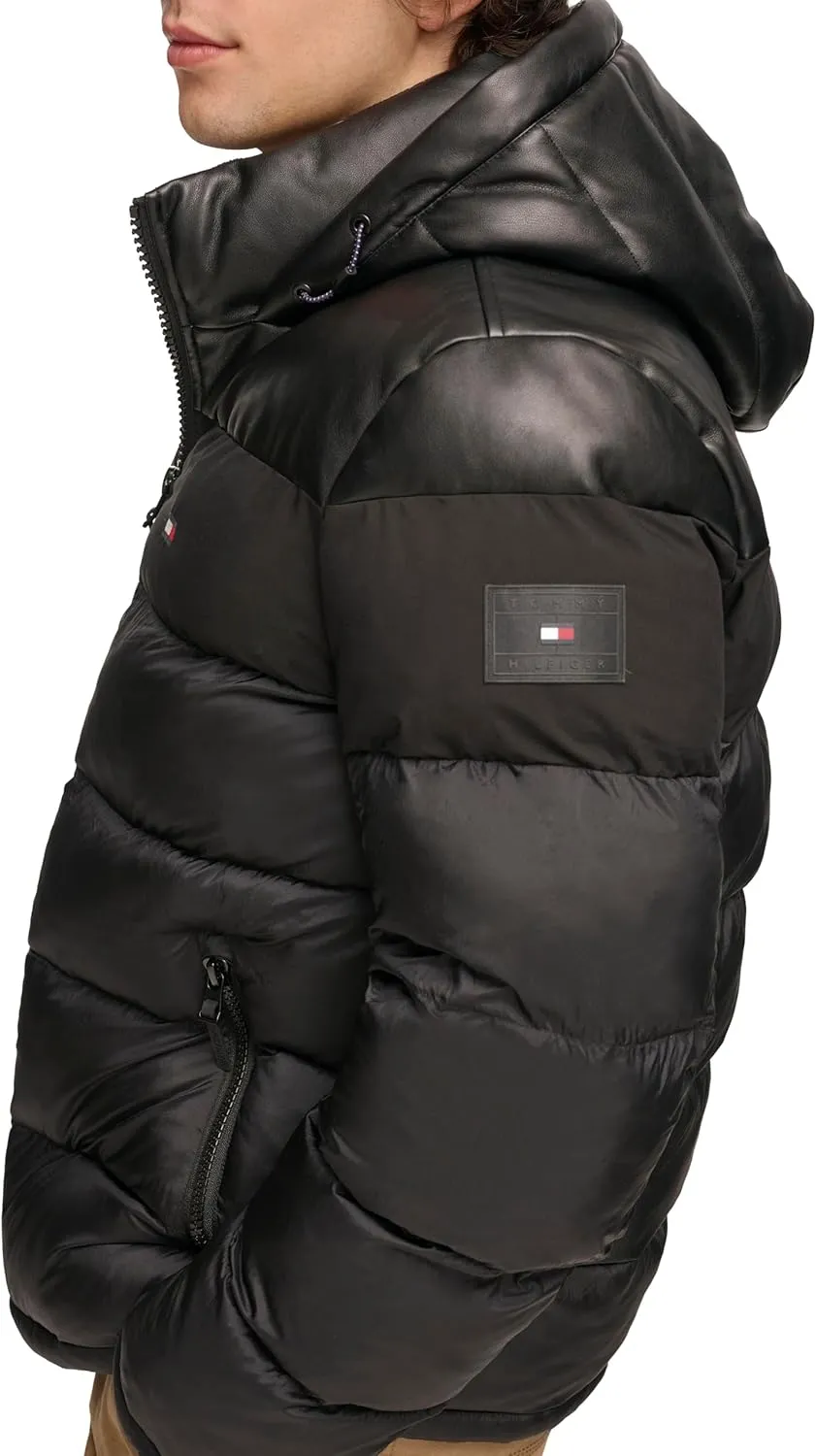 Tommy Hilfiger Men's Hooded Puffer Jacket (Standard and Big & Tall)