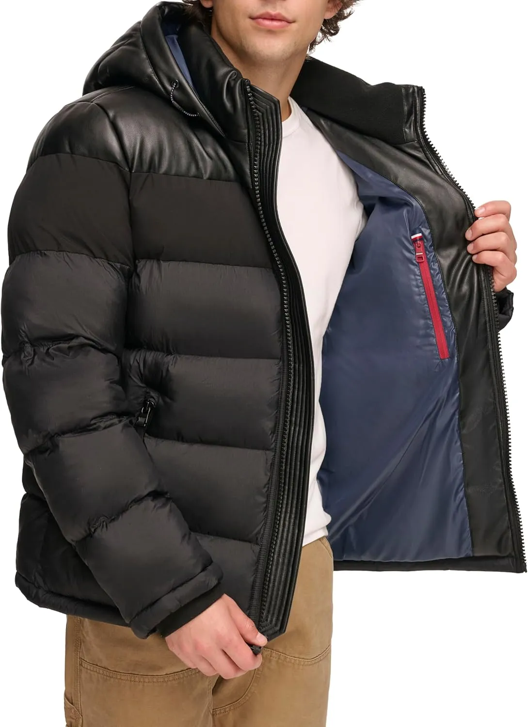 Tommy Hilfiger Men's Hooded Puffer Jacket (Standard and Big & Tall)