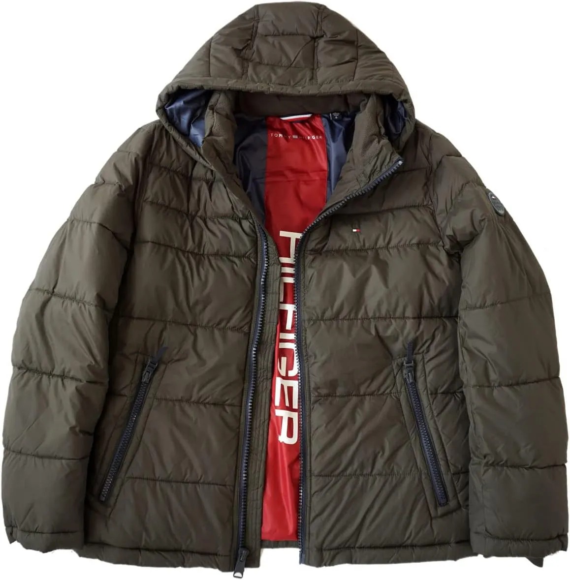 Tommy Hilfiger Men's Hooded Puffer Jacket (Standard and Big & Tall)