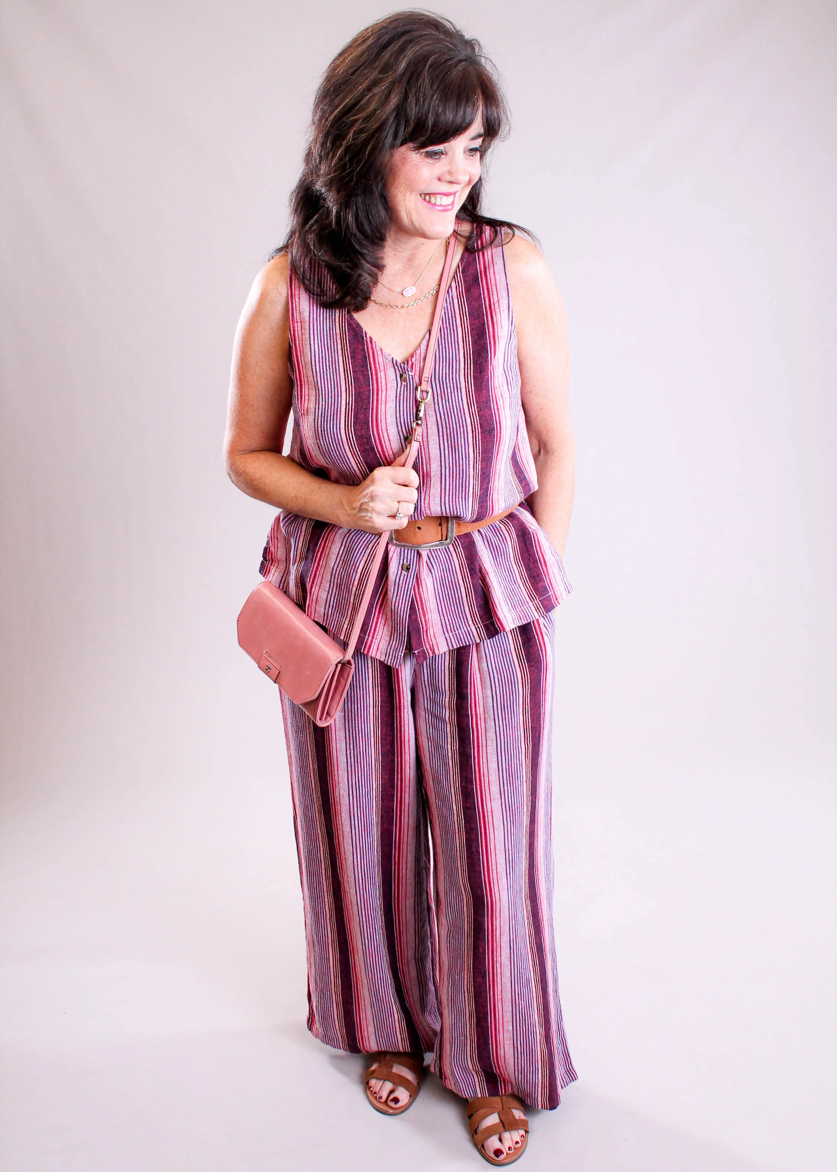 Tribal Sportswear Pull On Crop Pant with Drawcord