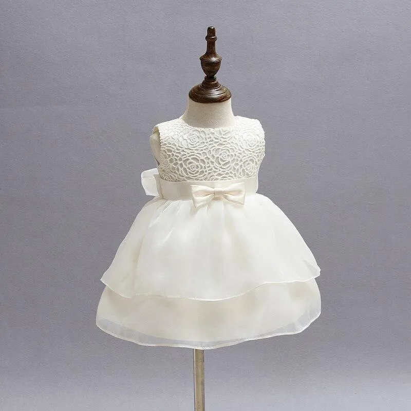 White Elegant Baby Girl Dress