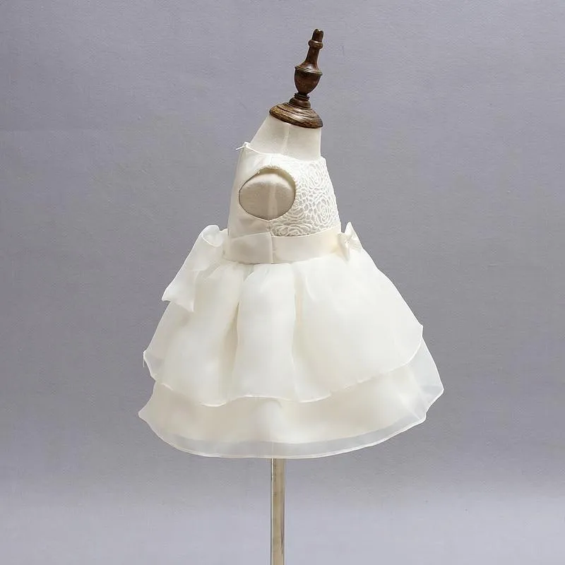 White Elegant Baby Girl Dress