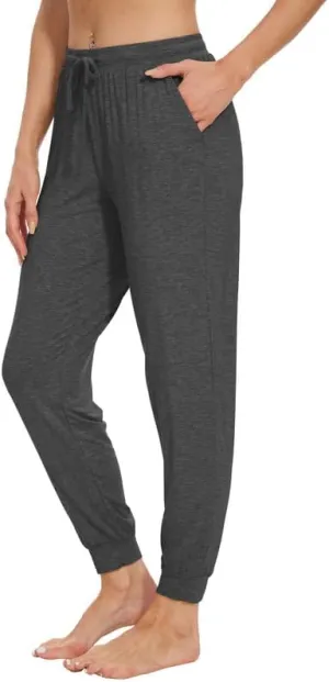 WiWi Pajama Pants for Women Soft Viscose from Bamboo Comfortable Womens Lightweight Sleep Pj Bottoms S-XXL