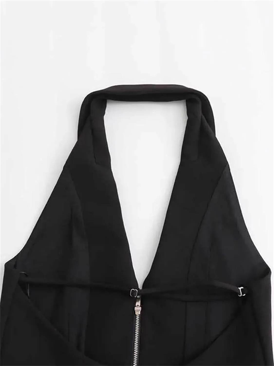 Women's Sexy Backless Strapless Camisole Vest Zipper Slim Corset Waistcoats Tops