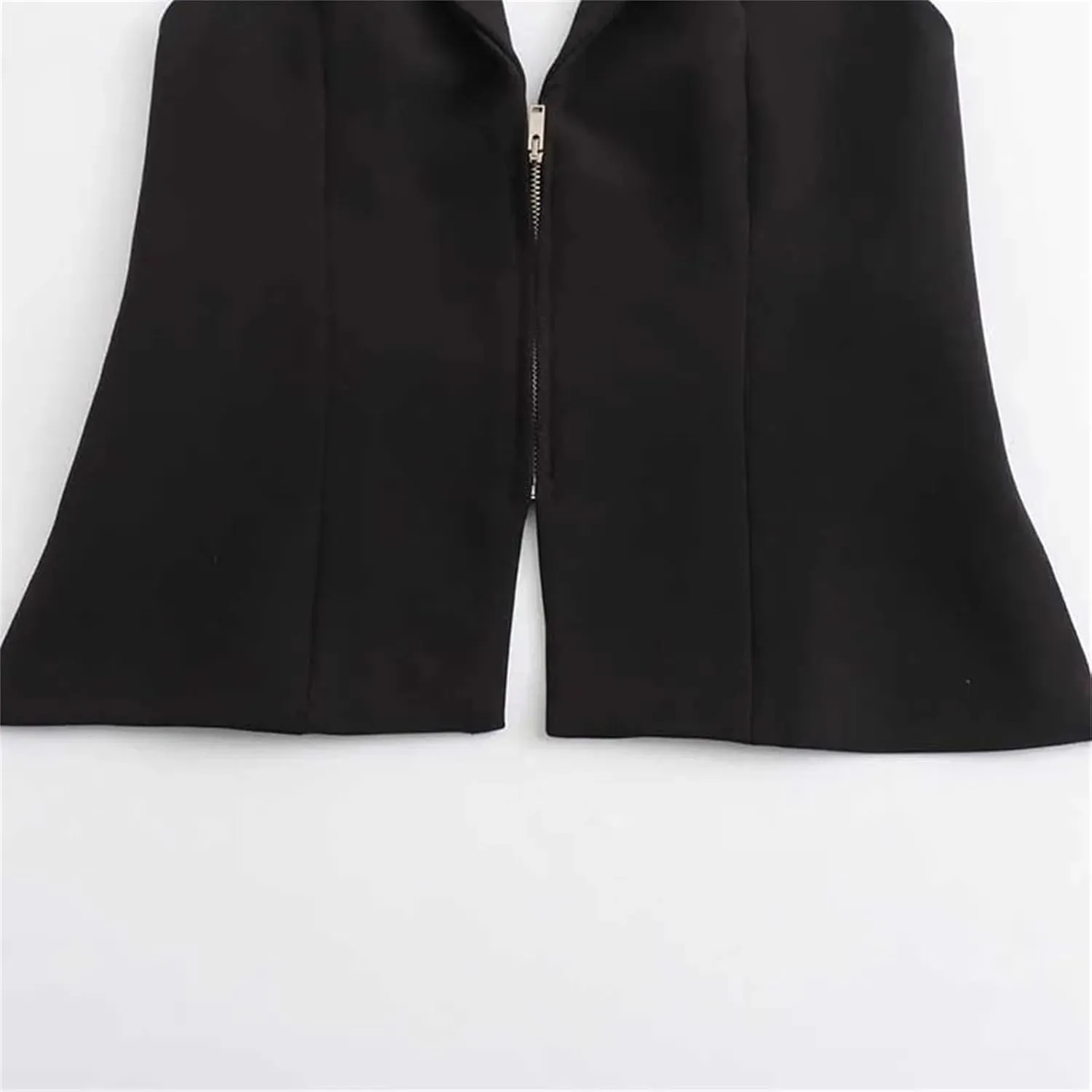 Women's Sexy Backless Strapless Camisole Vest Zipper Slim Corset Waistcoats Tops