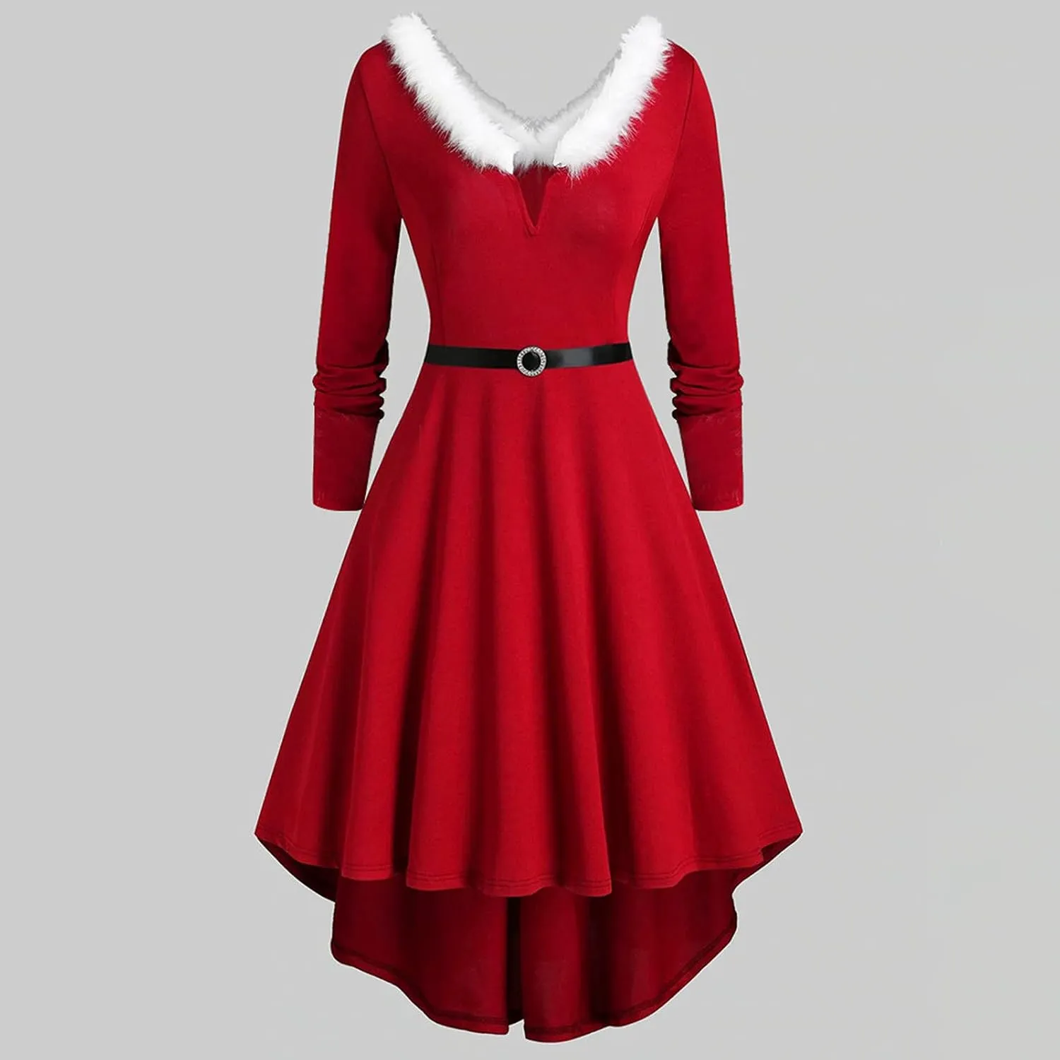 Xmas Dresses for Women Plain Party Swing Vintage Cocktail Dress 2023 Elegant Comfy Asymmetrical Flowy Formal Dresses