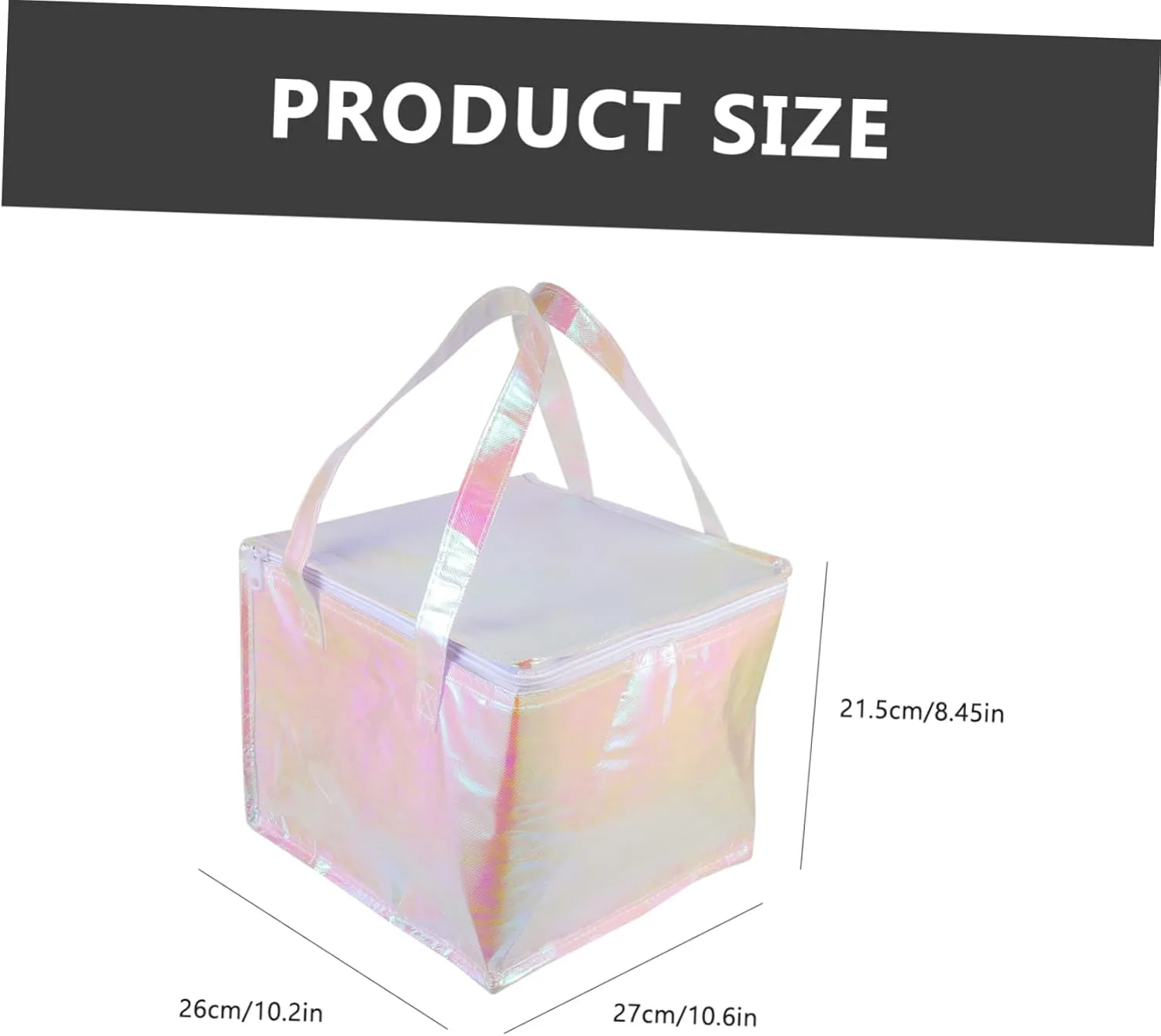 Zerodeko Portable Thermal Food Pouch with Handle Design Capacity Insulated Food Bag for Shopping Picnics Travel and Catering Needs